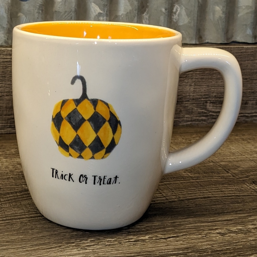 Halloween Coffee Tea Mug by Rae Dunn "Trick or Treat"